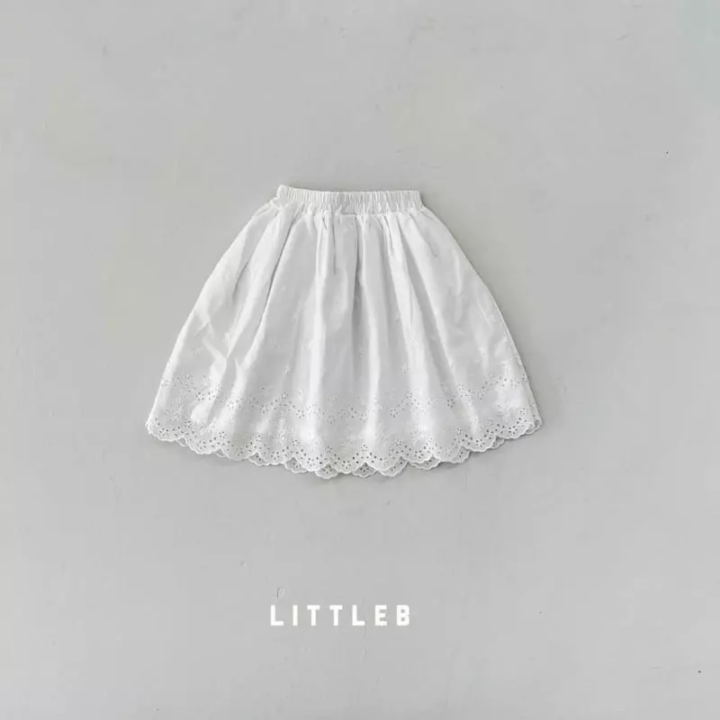 Littleb - Korean Children Fashion - #minifashionista - Embrodiery Lace Skirt - 11