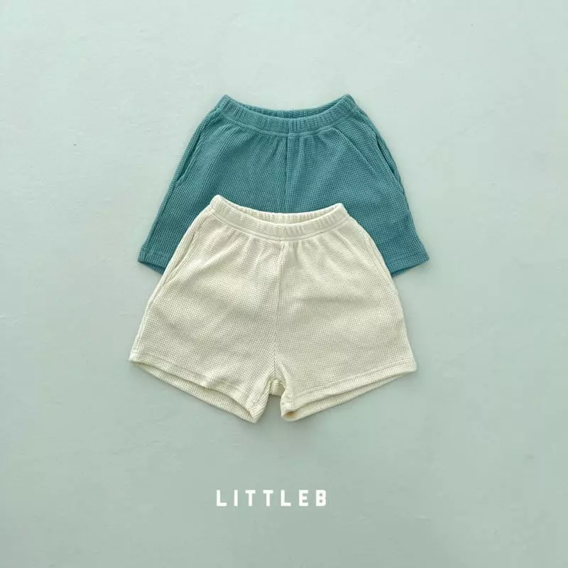 Littleb - Korean Children Fashion - #toddlerclothing - Waffle Shorts - 12