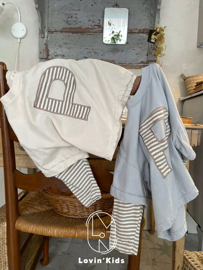 Lovin - Korean Children Fashion - #toddlerclothing - P Embrodiery Tee - 3