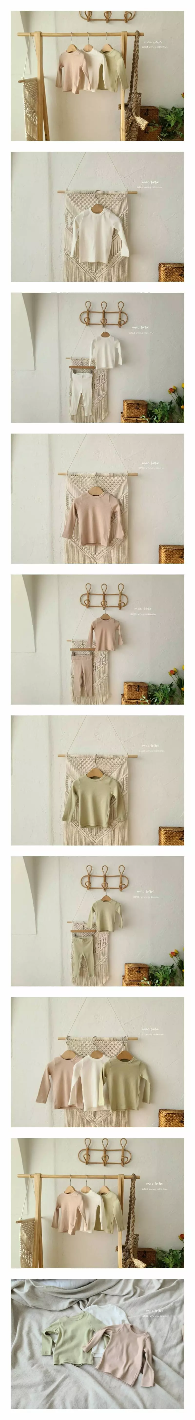 Mac - Korean Baby Fashion - #babyboutique - Rib Bebe Tee