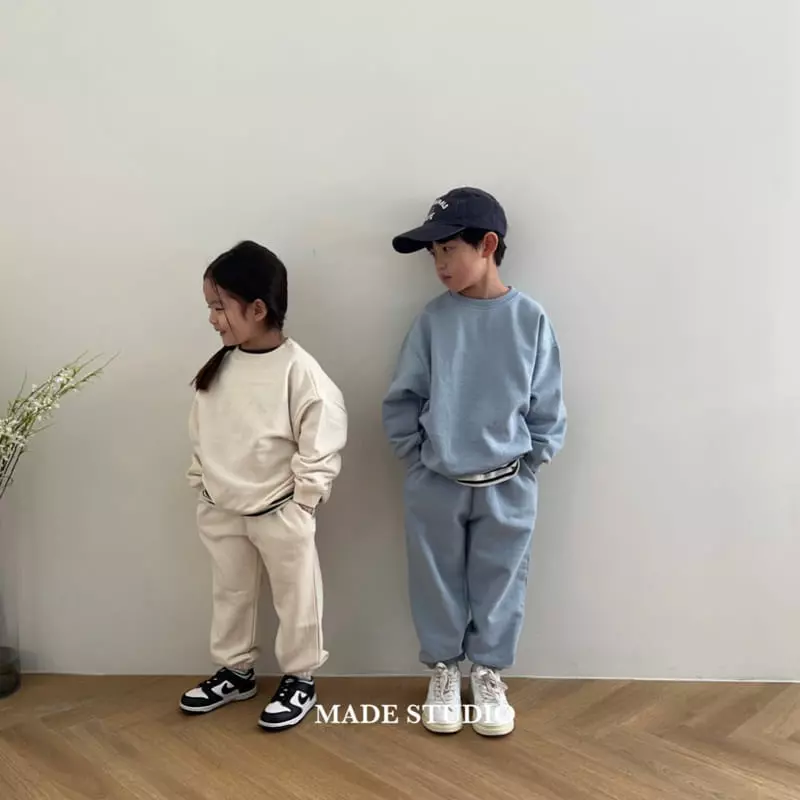Made Studio - Korean Children Fashion - #discoveringself - Basic Top Bottom Set - 2