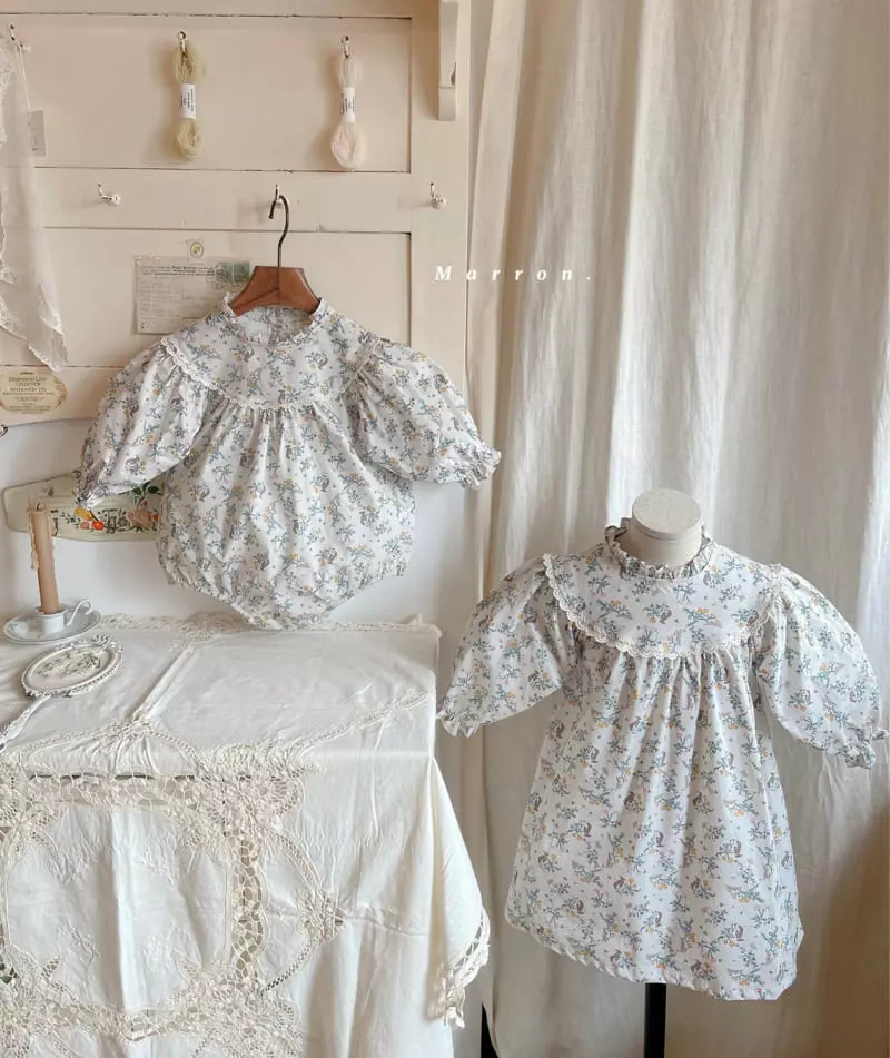 Marron Kid - Korean Baby Fashion - #babyfashion - Sharon Rabbit Bodysuit - 4