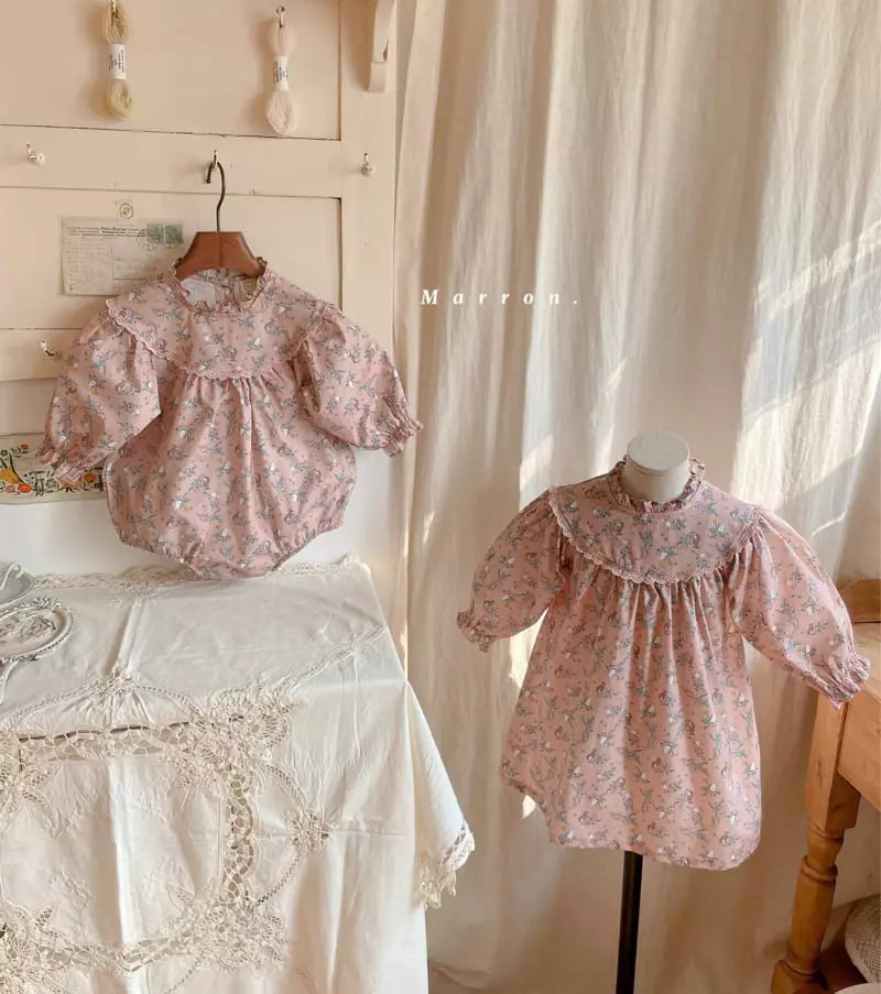 Marron Kid - Korean Baby Fashion - #babygirlfashion - Sharon Rabbit Bodysuit - 5