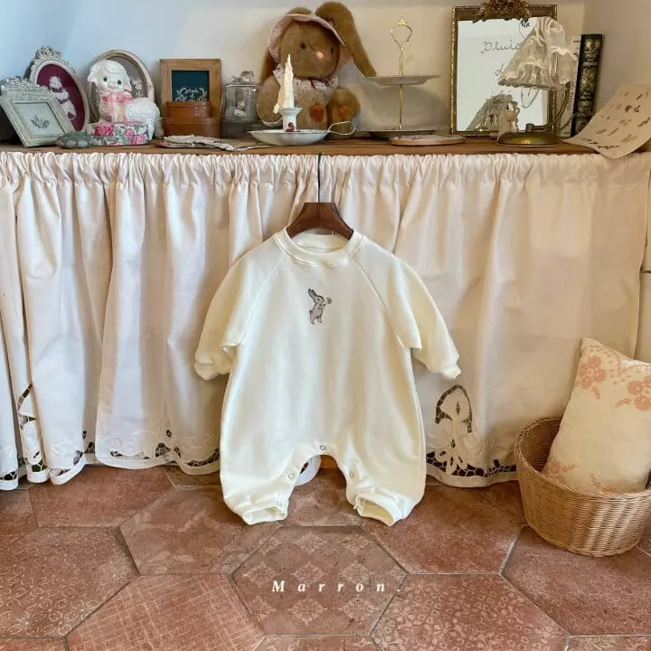 Marron - Korean Baby Fashion - #babyfashion - Bunny Bodysuit