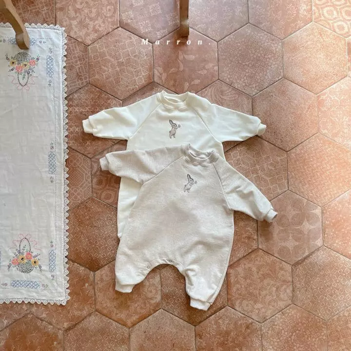 Marron - Korean Baby Fashion - #babygirlfashion - Bunny Bodysuit - 4
