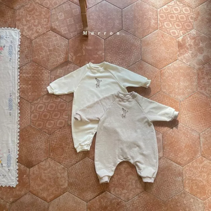 Marron - Korean Baby Fashion - #babyoninstagram - Bunny Bodysuit - 5