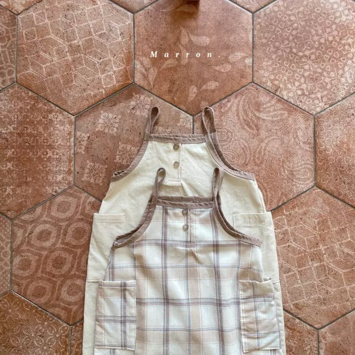 Marron - Korean Baby Fashion - #babyootd - Dungarees Pocket Bodysuit - 3