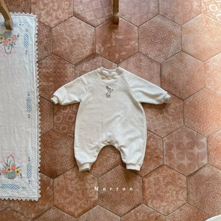Marron - Korean Baby Fashion - #babyoutfit - Bunny Bodysuit - 7