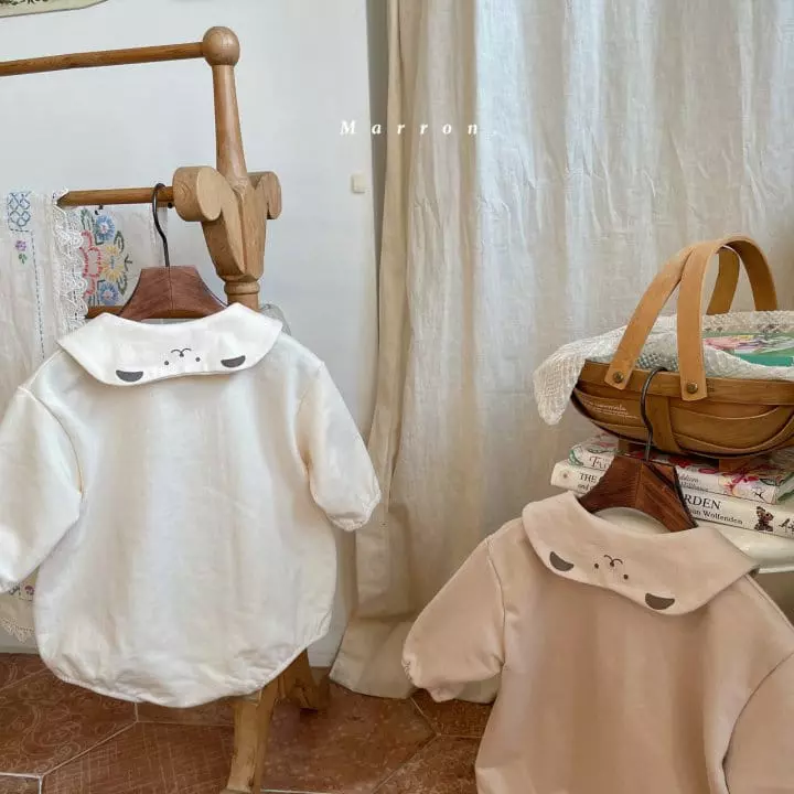 Marron - Korean Baby Fashion - #babyoutfit - Bear Bodysuit - 7