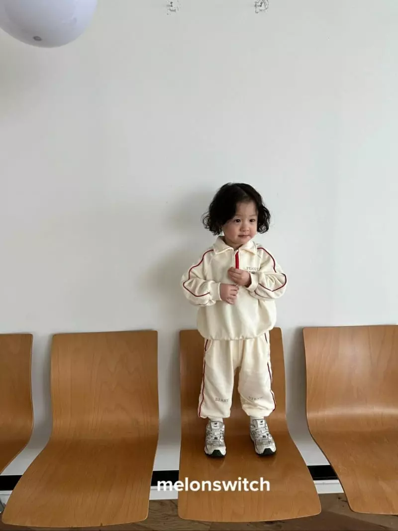 Melon Switch - Korean Children Fashion - #childofig - Strawberry Collar Top Bottom Set - 9