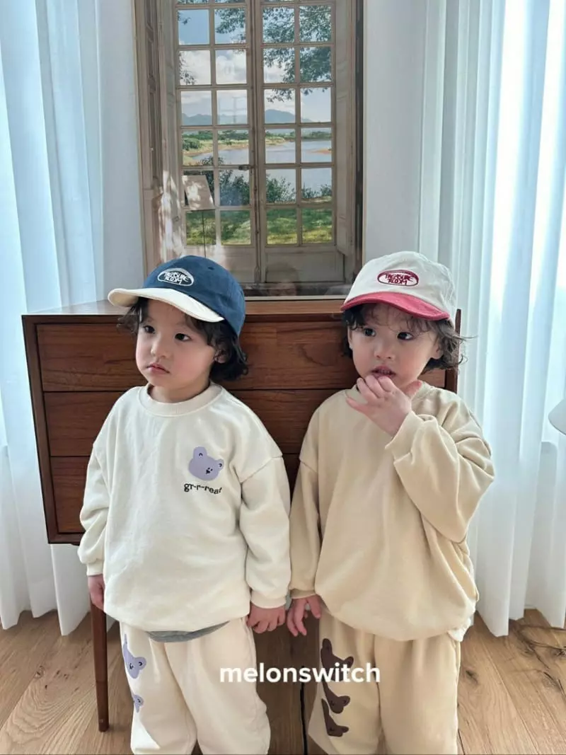 Melon Switch - Korean Children Fashion - #childrensboutique - Great Bear Top Bottom Set - 4