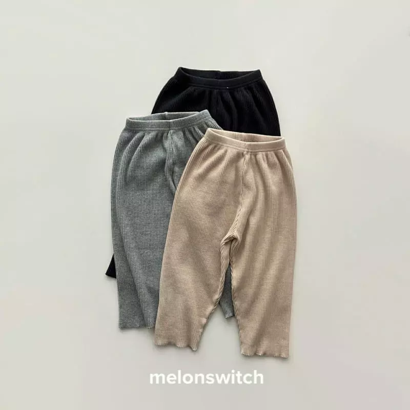 Melon Switch - Korean Children Fashion - #kidsstore - Bonjour Rib Pants - 9