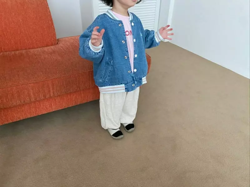 Melon Switch - Korean Children Fashion - #littlefashionista - Butter Denim Basity Jacket - 3