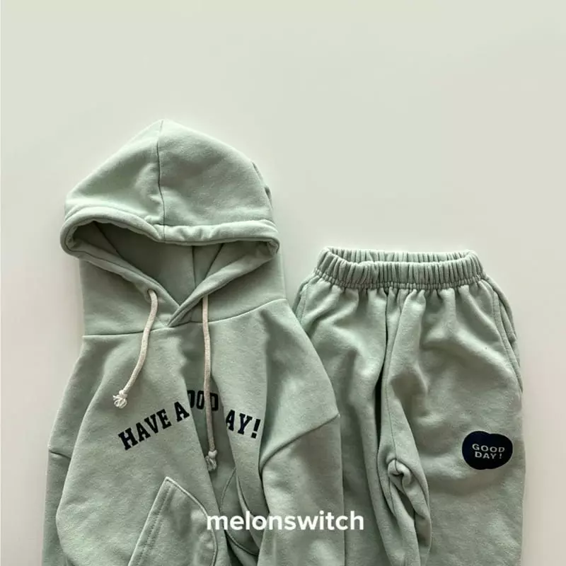 Melon Switch - Korean Children Fashion - #magicofchildhood - Good day Hoody Set - 11