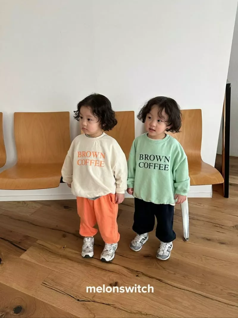 Melon Switch - Korean Children Fashion - #todddlerfashion - Brown Top Bottom Set - 8