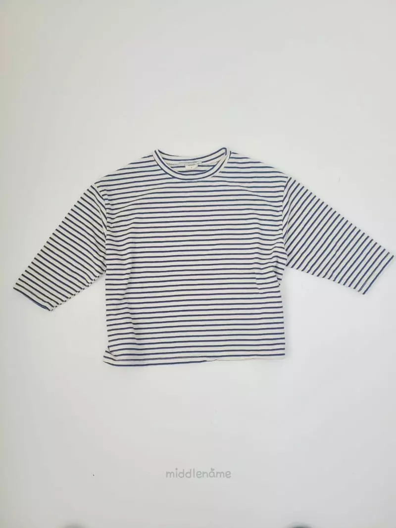 Middle Name - Korean Children Fashion - #kidsstore - Loose Stripes Tee - 3