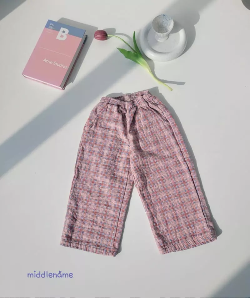 Middle Name - Korean Children Fashion - #magicofchildhood - Spring Check Pants