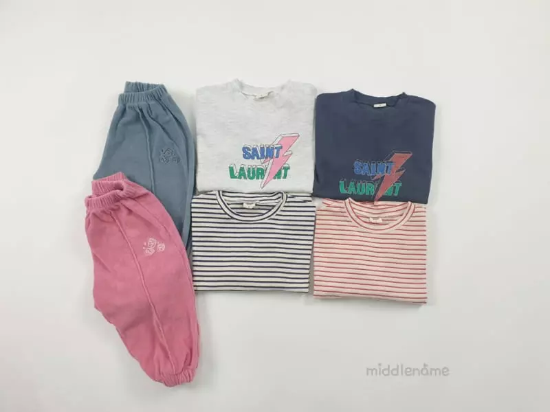 Middle Name - Korean Children Fashion - #magicofchildhood - Loose Stripes Tee - 7