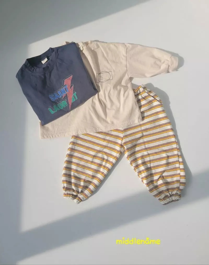 Middle Name - Korean Children Fashion - #todddlerfashion - Stripes PAnts - 5