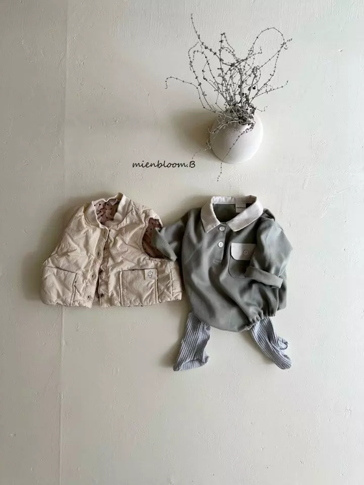 Mienbloom B - Korean Baby Fashion - #babylifestyle - Bebe Hoho Vest - 5