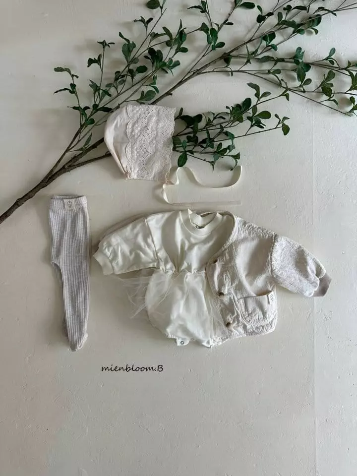 Mienbloom B - Korean Baby Fashion - #babygirlfashion - Bebe Coco Bonnet - 4