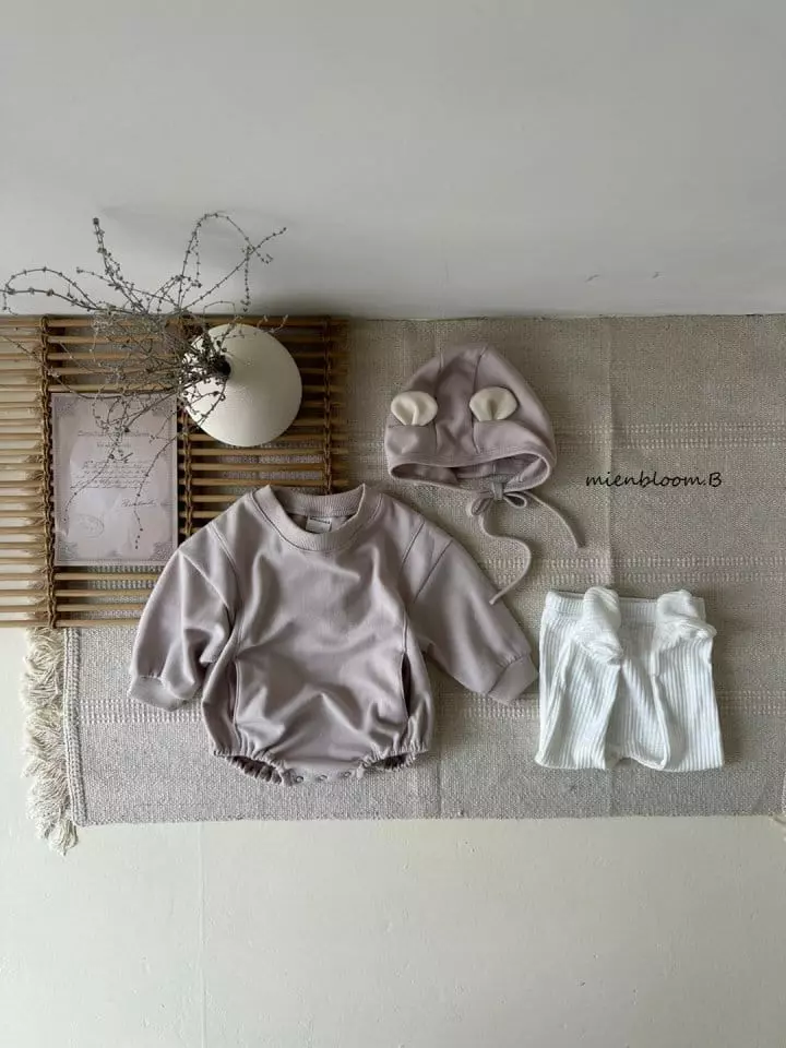 Mienbloom B - Korean Baby Fashion - #babyootd - Bebe Mino Slit Bodysuit - 3