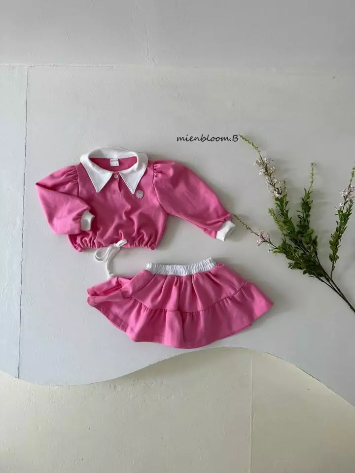Mienbloom B - Korean Children Fashion - #childofig - Ivy Top Bottom Set - 2