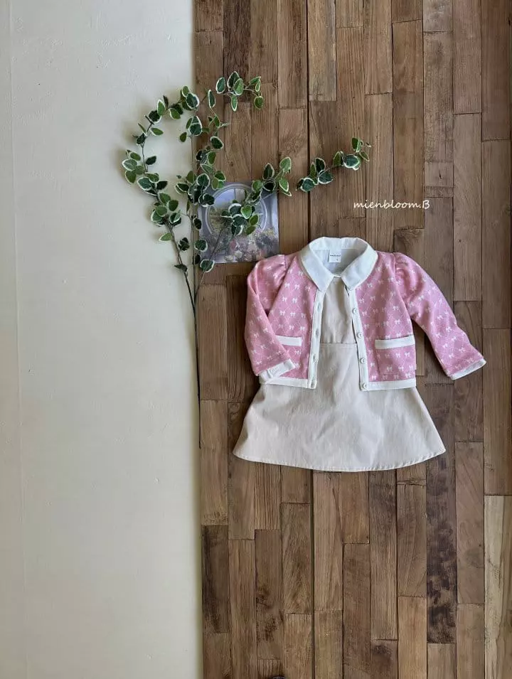 Mienbloom B - Korean Children Fashion - #kidsstore - Ribbon Jacket - 4