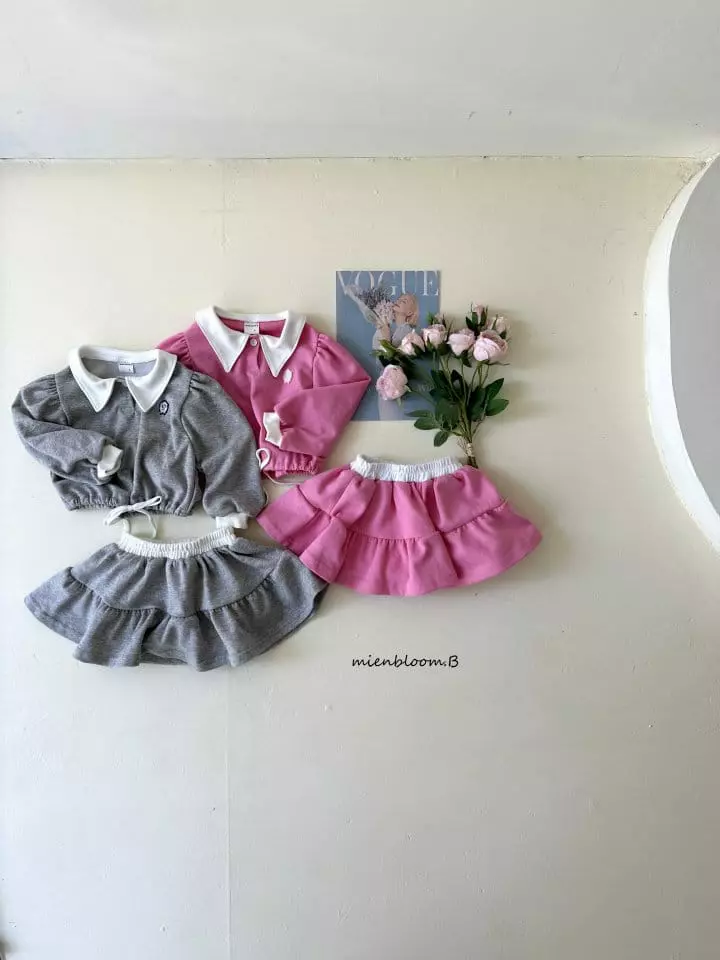 Mienbloom B - Korean Children Fashion - #stylishchildhood - Ivy Top Bottom Set