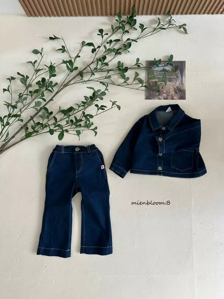 Mienbloom B - Korean Children Fashion - #toddlerclothing - Urban Denim Jacket - 2