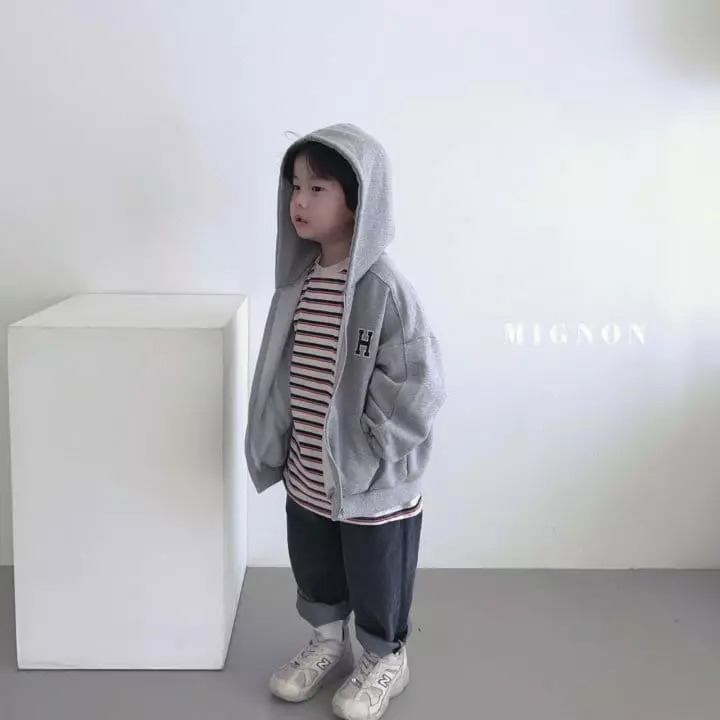 Mignon - Korean Children Fashion - #fashionkids - H Hoody Zip-up - 12