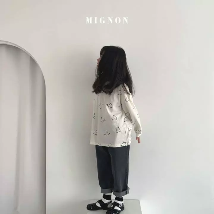Mignon - Korean Children Fashion - #kidsshorts - Smile Tee