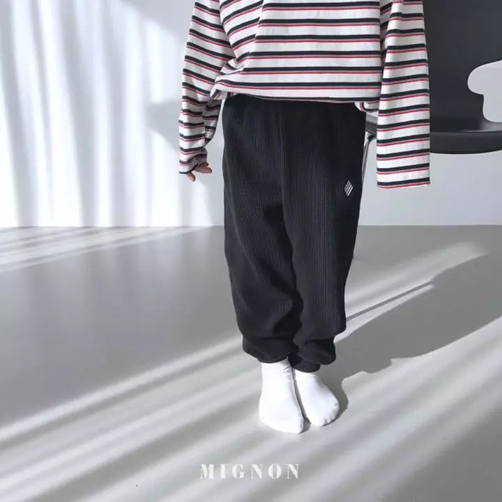 Mignon - Korean Children Fashion - #minifashionista - Sasun Waffle Pants - 8