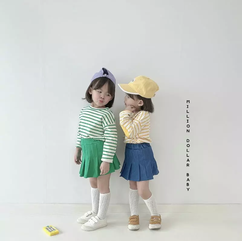 Million Dollar Baby - Korean Children Fashion - #childofig - Stripes Bread Tee - 7