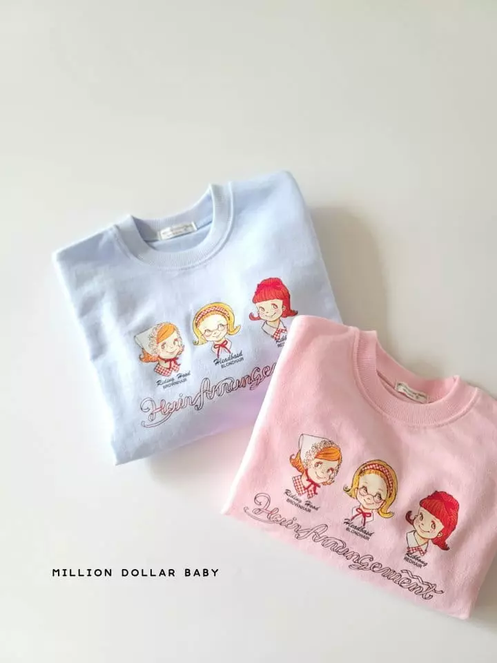 Million Dollar Baby - Korean Children Fashion - #childrensboutique - Puff Sweatshirt - 7