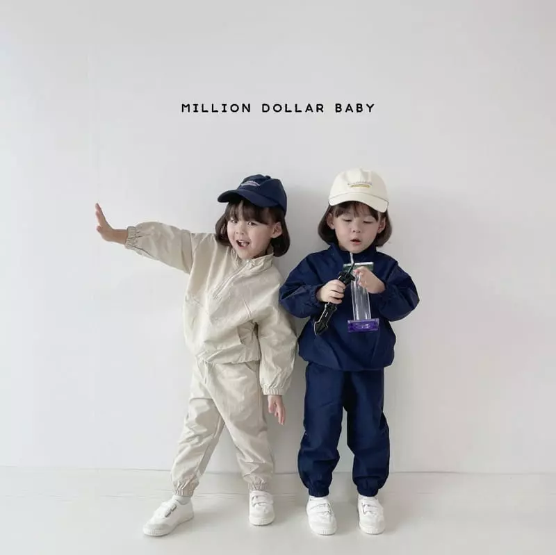 Million Dollar Baby - Korean Children Fashion - #kidsstore - New York Top Bottom Pants Set - 3