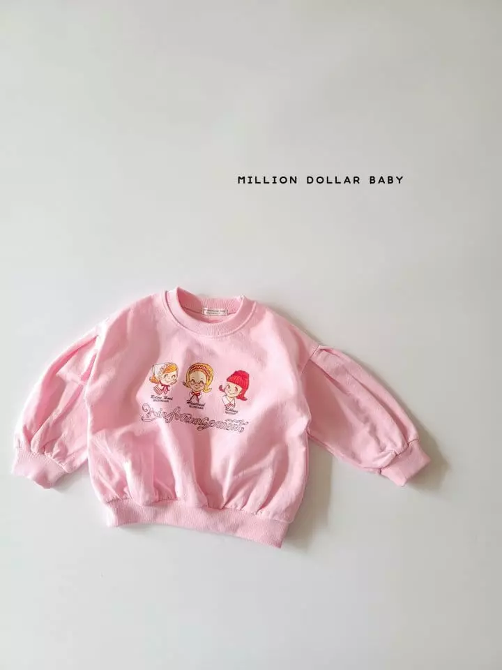 Million Dollar Baby - Korean Children Fashion - #kidsstore - Puff Sweatshirt - 12