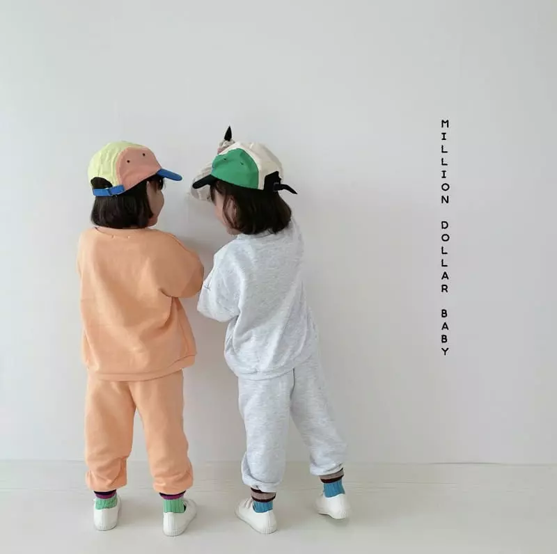 Million Dollar Baby - Korean Children Fashion - #kidzfashiontrend - Smile Love Top Bottom Set - 5