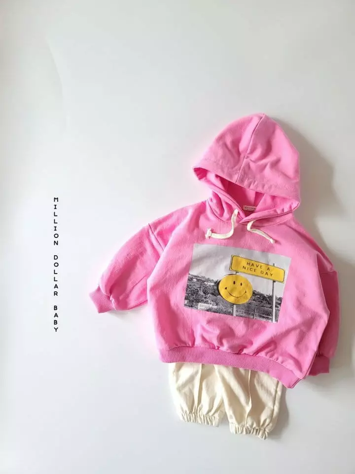 Million Dollar Baby - Korean Children Fashion - #stylishchildhood - Smile Nice Hoody - 7