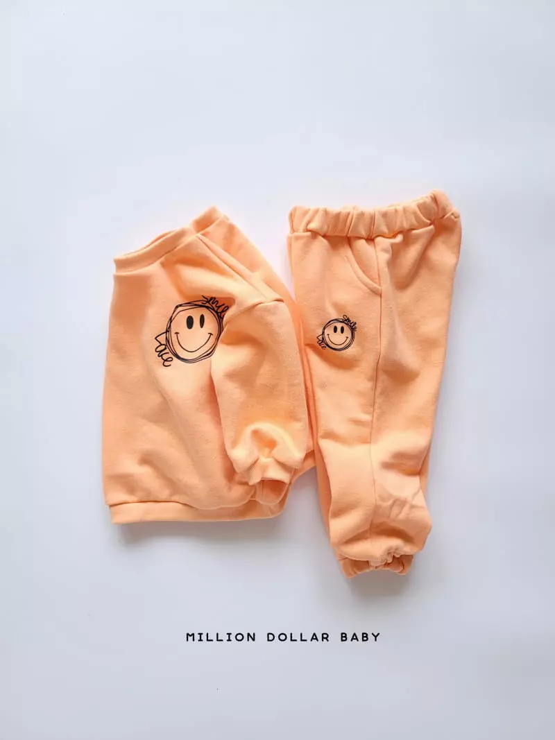Million Dollar Baby - Korean Children Fashion - #todddlerfashion - Smile Love Top Bottom Set - 11