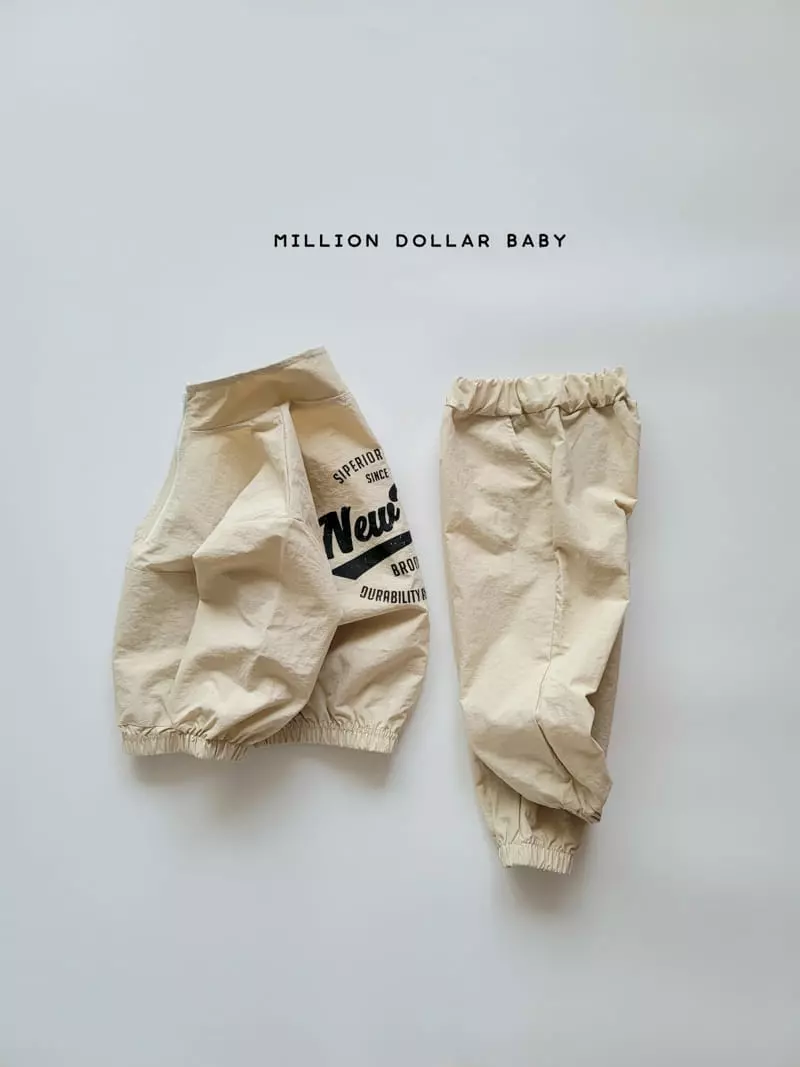Million Dollar Baby - Korean Children Fashion - #toddlerclothing - New York Top Bottom Pants Set - 11