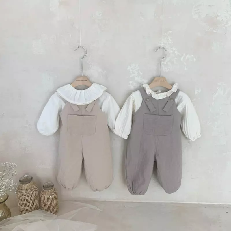 Mimi Market - Korean Baby Fashion - #babyboutique - Berry Dungarees - 8