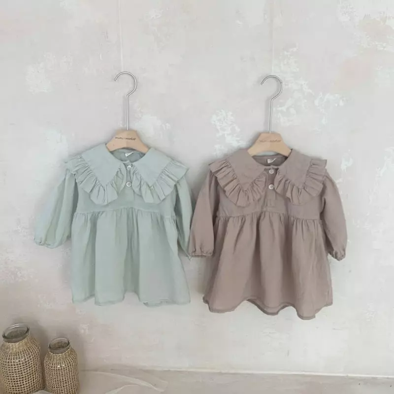 Mimi Market - Korean Baby Fashion - #babyboutiqueclothing - Big Frill One-piece - 6