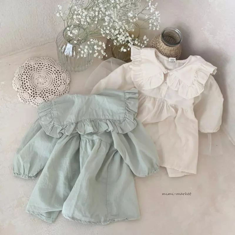 Mimi Market - Korean Baby Fashion - #babyfever - Big Frill One-piece - 9