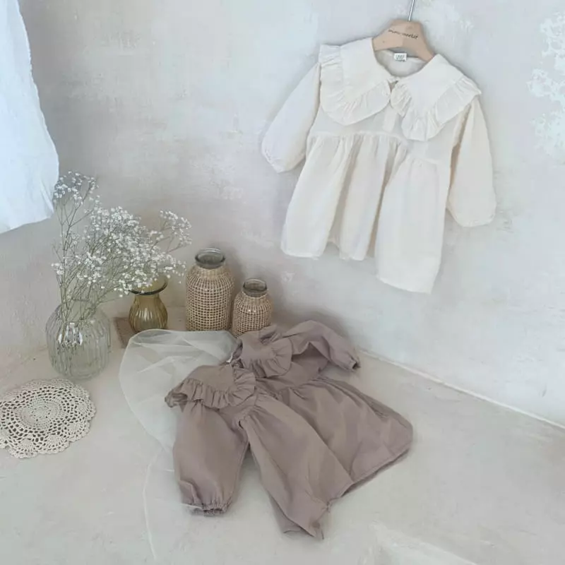 Mimi Market - Korean Baby Fashion - #babylifestyle - Big Frill One-piece - 11