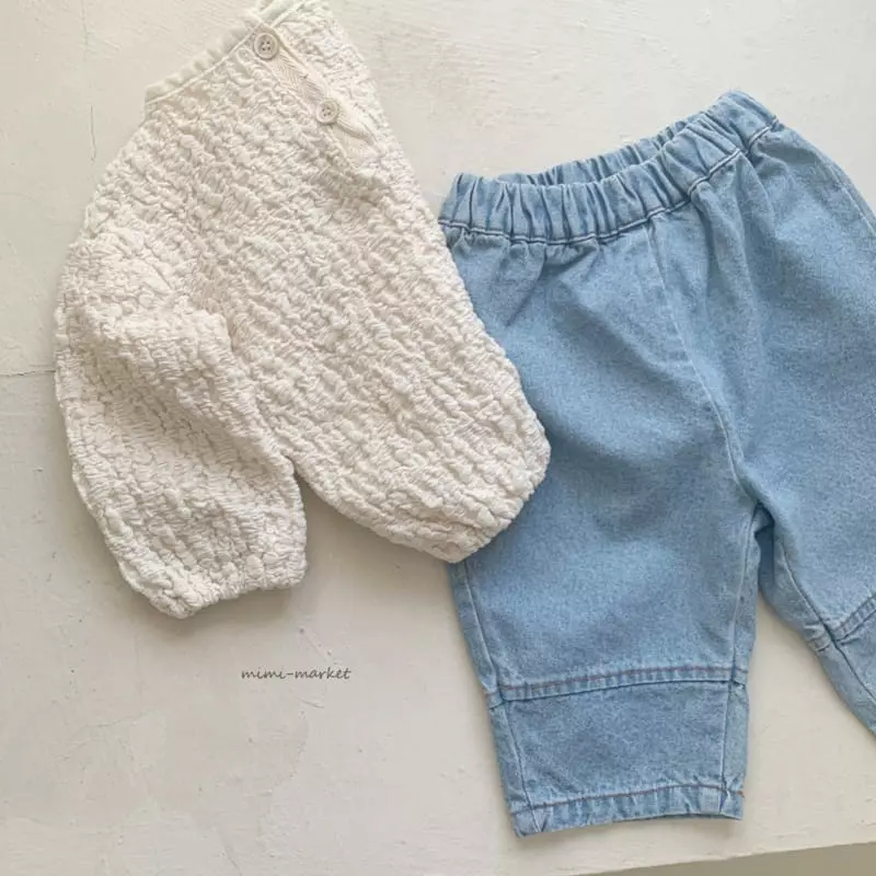 Mimi Market - Korean Baby Fashion - #babyoninstagram - Denim Slit Pants - 9
