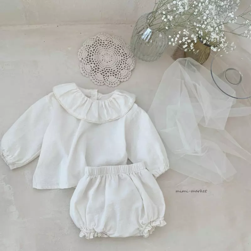 Mimi Market - Korean Baby Fashion - #babyoutfit - Mona Top Bottom Set - 4