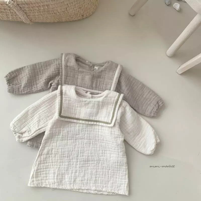 Mimi Market - Korean Baby Fashion - #onlinebabyboutique - Sailor One-piece - 3