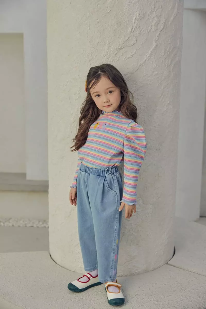 Mimico - Korean Children Fashion - #kidsshorts - Bear Girl Tee - 7