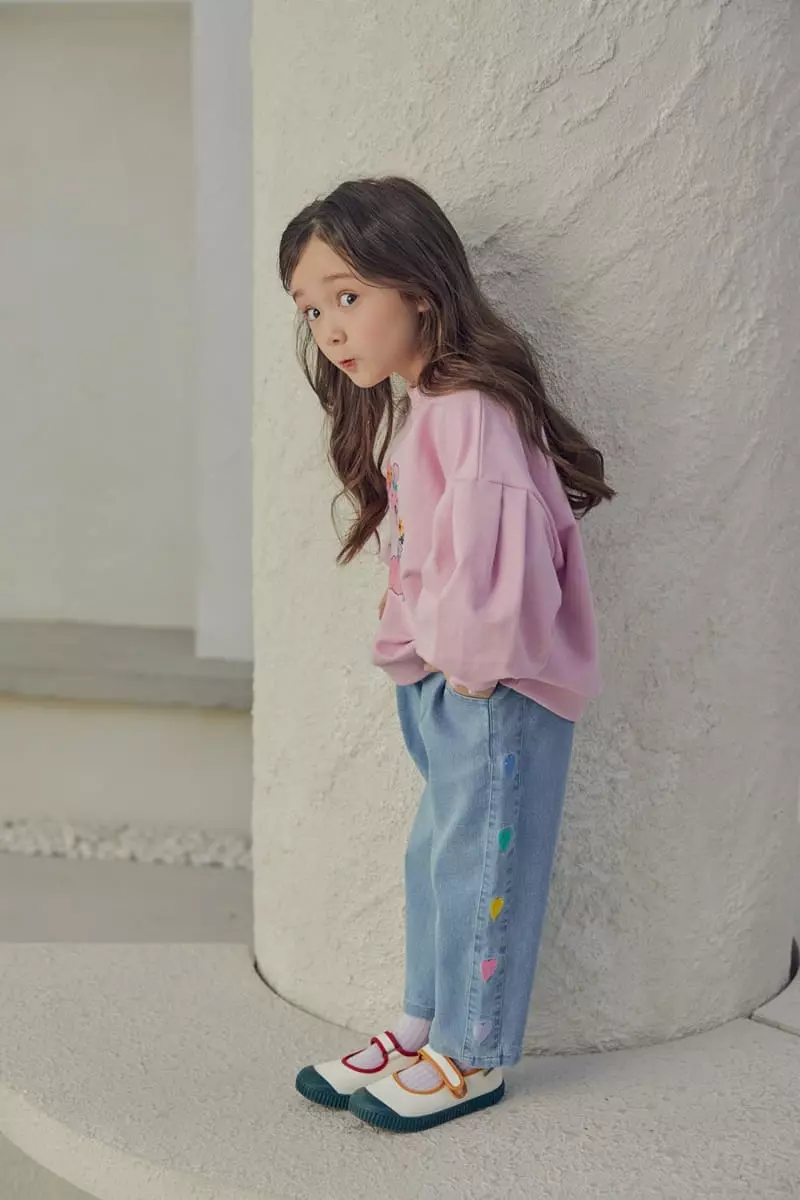 Mimico - Korean Children Fashion - #toddlerclothing - Heart Jeans - 11